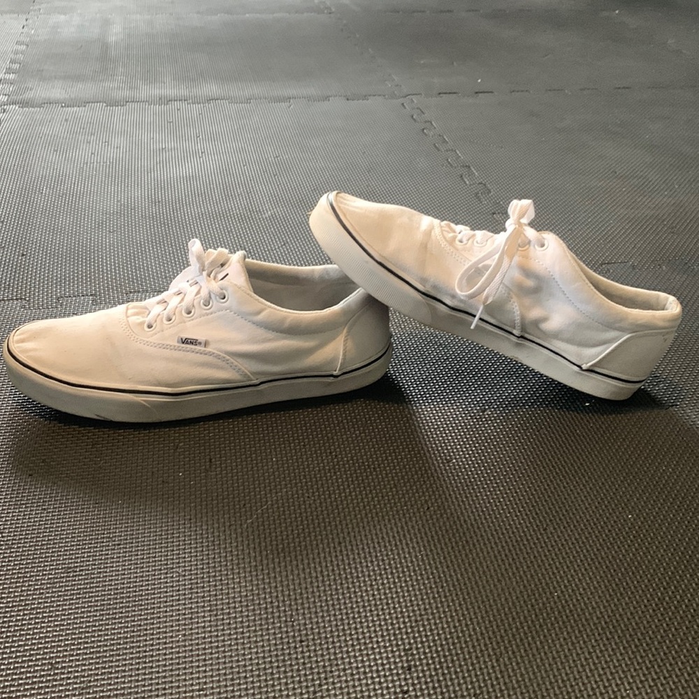 Mens Vans White Boat Shoes